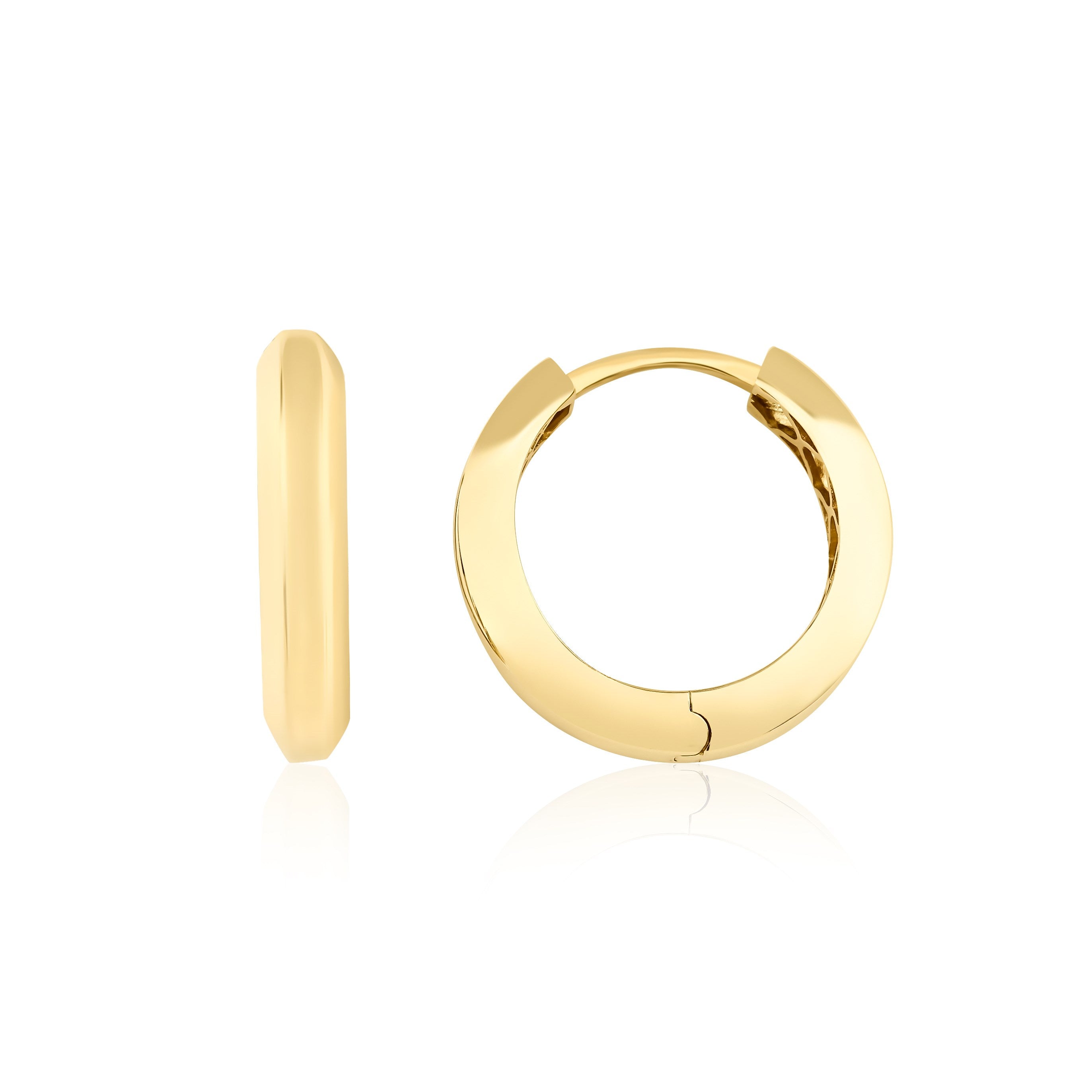 14 Ayar 20mm Halka Taşsız Küpe