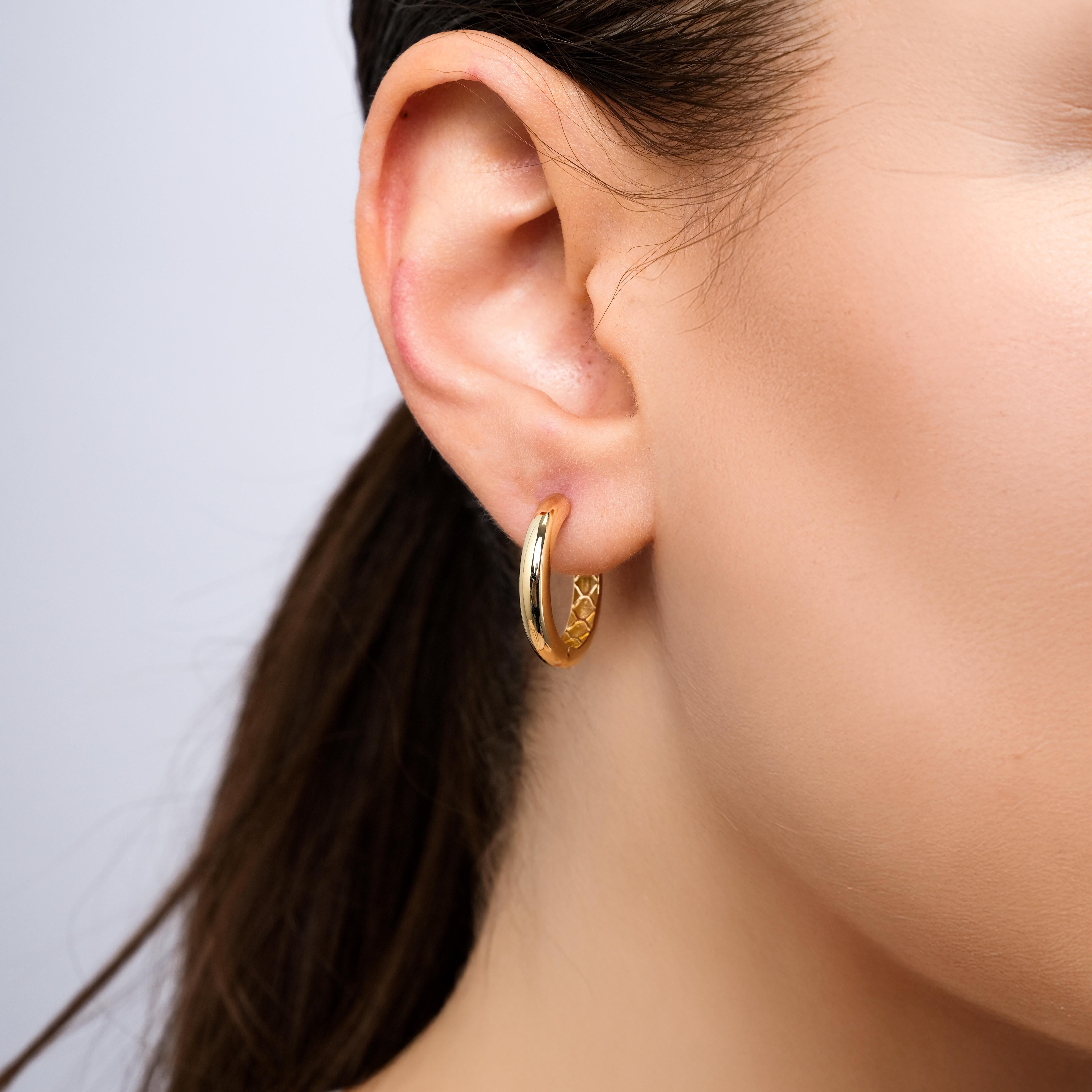 14 Ayar 20mm Halka Küpe